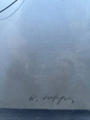 Dipinto Olio su Cartoncino Serie 'Spirali' di Roberto Crippa Anni 65-70