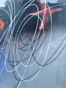 Dipinto Olio su Cartoncino Serie 'Spirali' di Roberto Crippa Anni 65-70