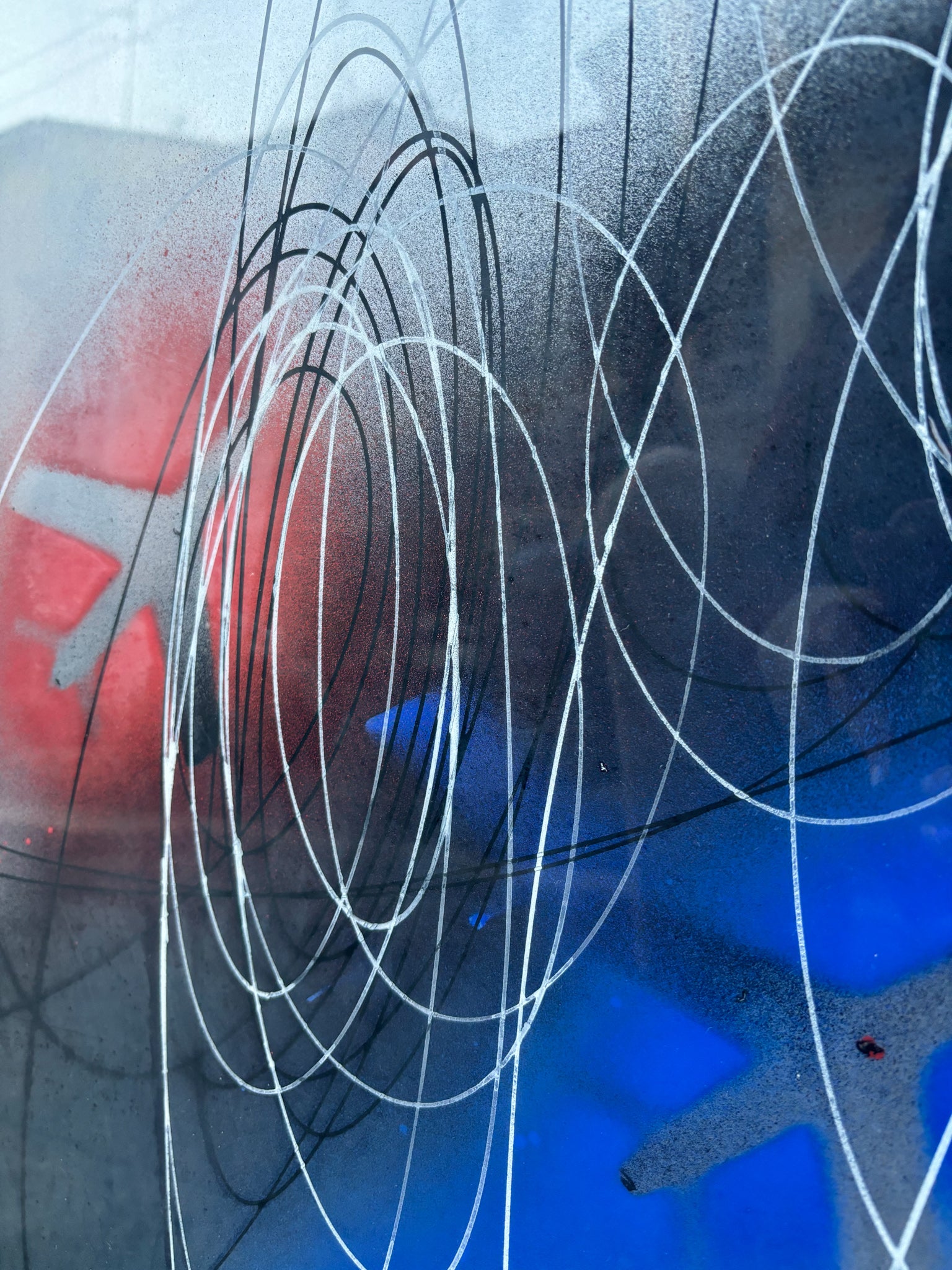 Oil Painting on Cardboard 'Spirali' Series by Roberto Crippa 1965-70s