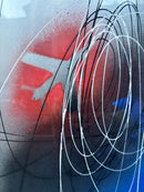 Dipinto Olio su Cartoncino Serie 'Spirali' di Roberto Crippa Anni 65-70