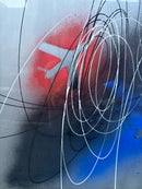 Dipinto Olio su Cartoncino Serie 'Spirali' di Roberto Crippa Anni 65-70