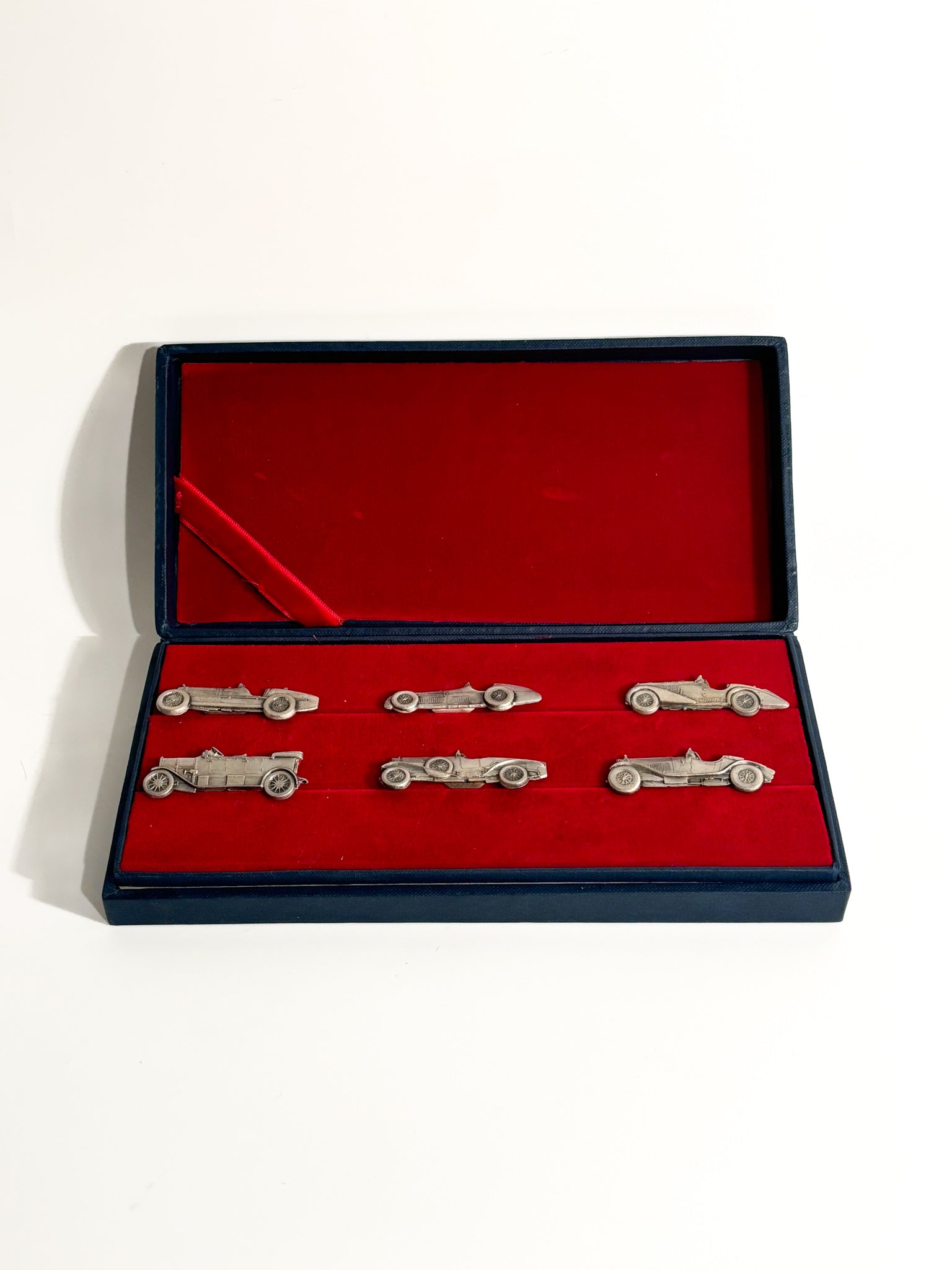 Set of 6 Silver Place Cards from the 1960s Alfa Romeo Collection