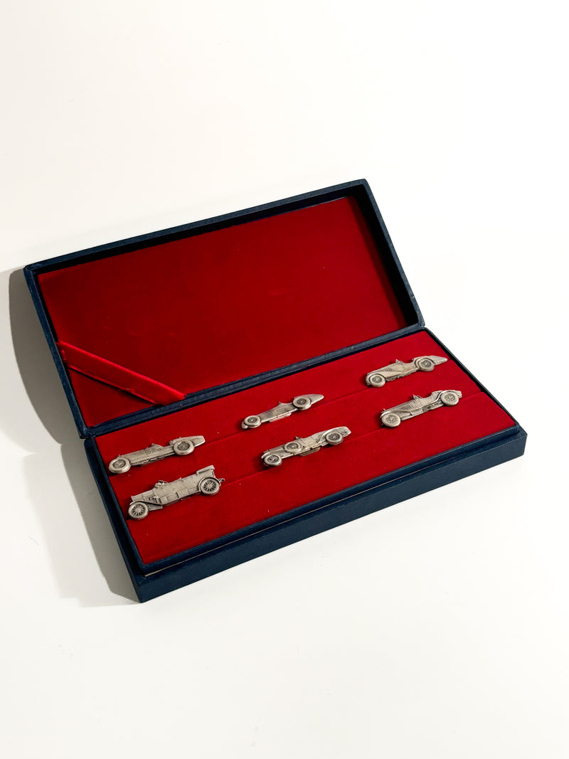 Set of 6 Silver Place Cards from the 1960s Alfa Romeo Collection