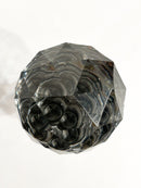 Sfera da Scalinata in Cristallo di Boemia e Base in Ottone XIX Secolo