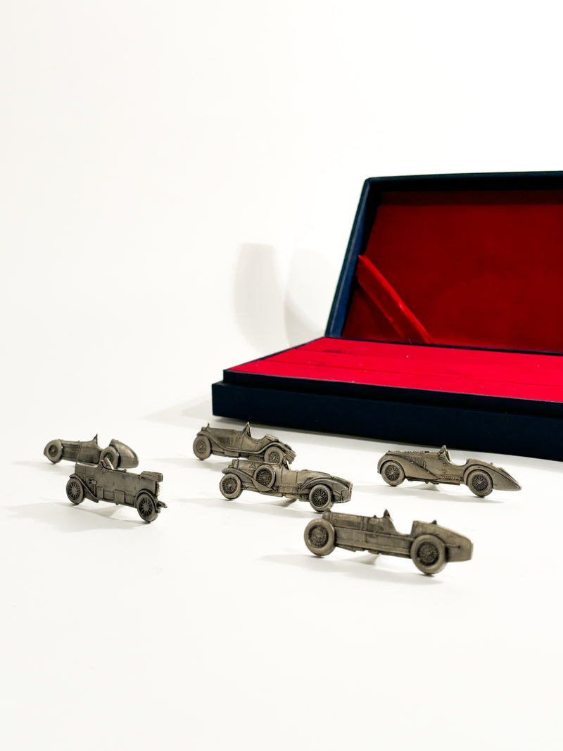 Set of 6 Silver Place Cards from the 1960s Alfa Romeo Collection