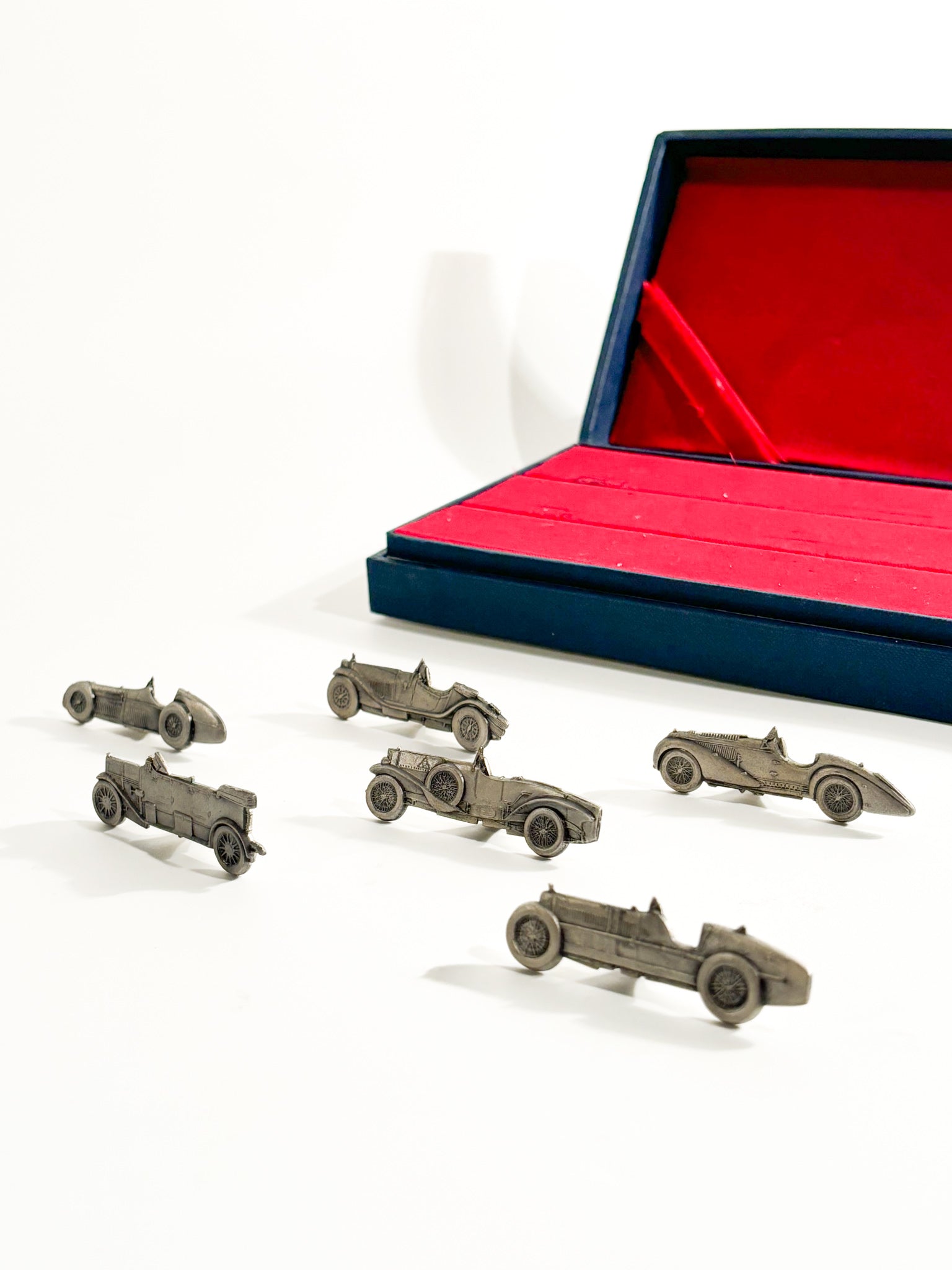 Set of 6 Silver Place Cards from the 1960s Alfa Romeo Collection