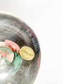 Bottiglia in Vetro di Murano Soffiato a Mano e Colata di Argento 925 Primi 900