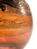 Bottiglia in Vetro di Murano Soffiato a Mano e Colata di Argento 925 Primi 900