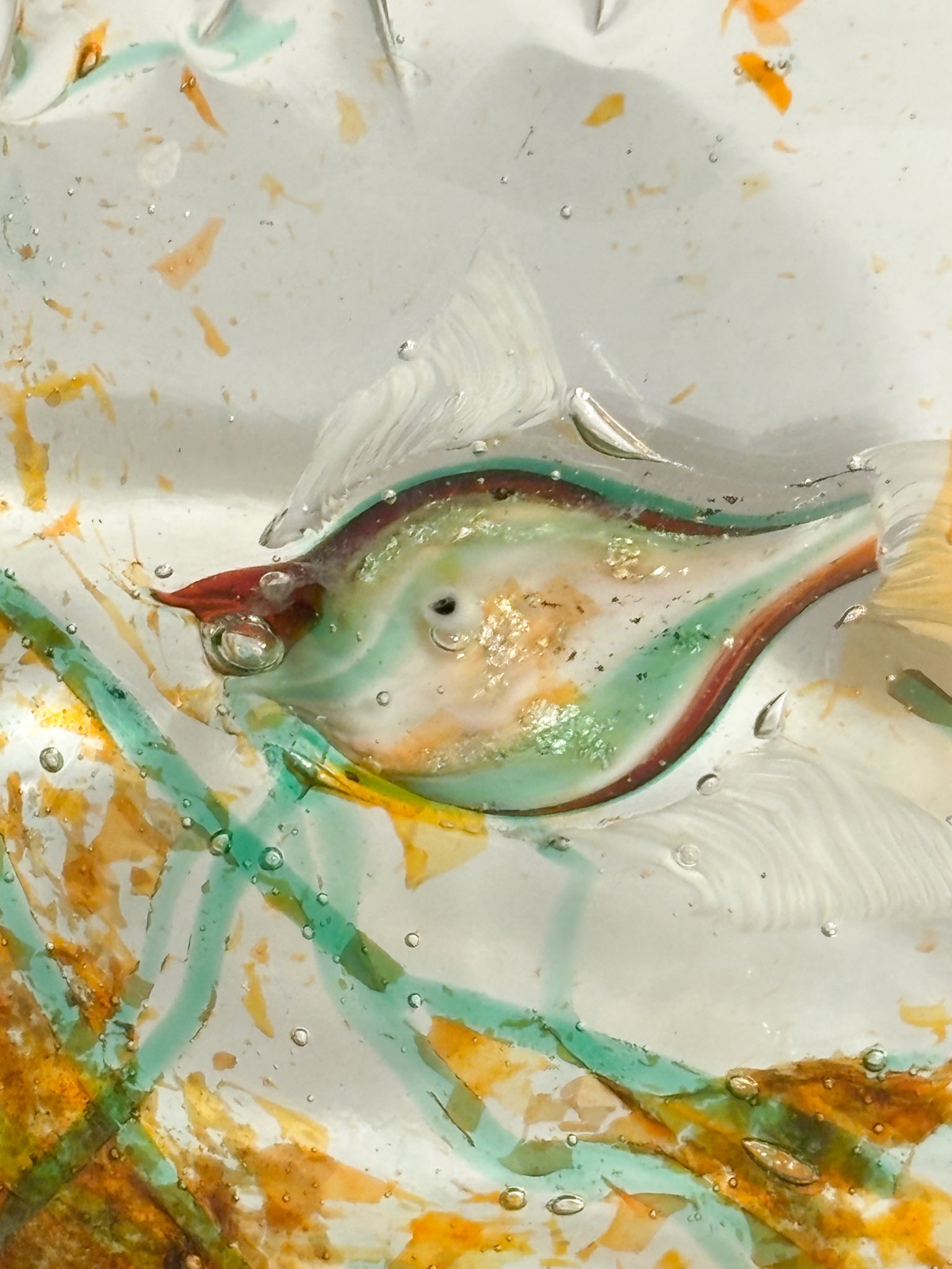 Scultura Acquario in Vetro di Murano Attribuita a Cenedese Anni 70