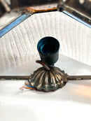 Pair of Poliarte Longobard Wall Lights in Hammered Glass and Wrought Iron from the 1970s