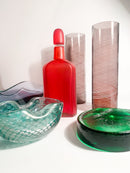 Pair of Filigree Murano Glass Vases by Tapio Wirkkala for Venini, 1970s