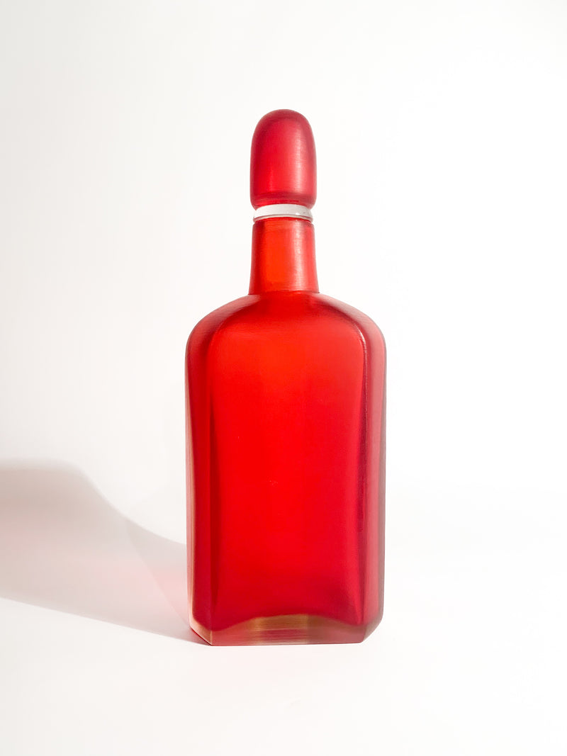 Bottiglia in Vetro di Murano Incisa di Paolo Venini del 2004