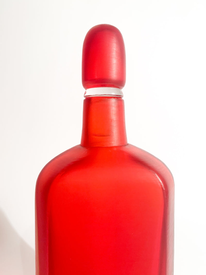 Bottiglia in Vetro di Murano Incisa di Paolo Venini del 2004