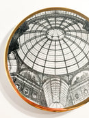 Piatto Piero Fornasetti Serie Cupole d'Italia, Cupola Galleria di Milano Anni 60