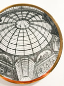 Piatto Piero Fornasetti Serie Cupole d'Italia, Cupola Galleria di Milano Anni 60