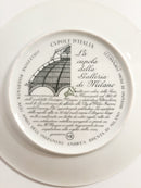Piatto Piero Fornasetti Serie Cupole d'Italia, Cupola Galleria di Milano Anni 60