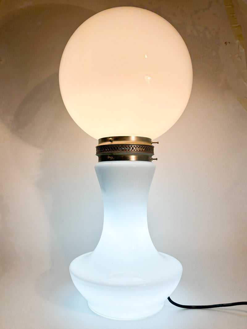 Lampada in Vetro di Murano con Doppia Luce Anni 60