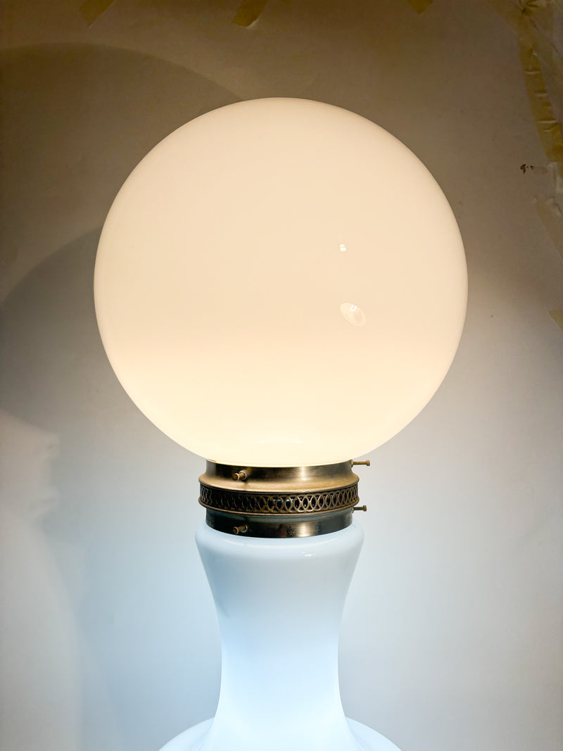 Lampada in Vetro di Murano con Doppia Luce Anni 60