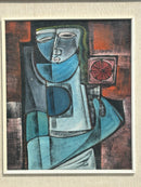 Dipinto Olio su Tela 'Ragazza con Specchietto' di Vittorio Maria di Carlo del 1972