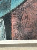 Dipinto Olio su Tela 'Ragazza con Specchietto' di Vittorio Maria di Carlo del 1972