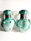 Pair of Bases for Male and Female Lamps Made of Ceramic from the 1960s