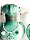 Pair of Bases for Male and Female Lamps Made of Ceramic from the 1960s