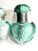 Pair of Bases for Male and Female Lamps Made of Ceramic from the 1960s