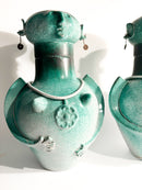 Pair of Bases for Male and Female Lamps Made of Ceramic from the 1960s