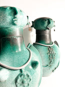 Pair of Bases for Male and Female Lamps Made of Ceramic from the 1960s