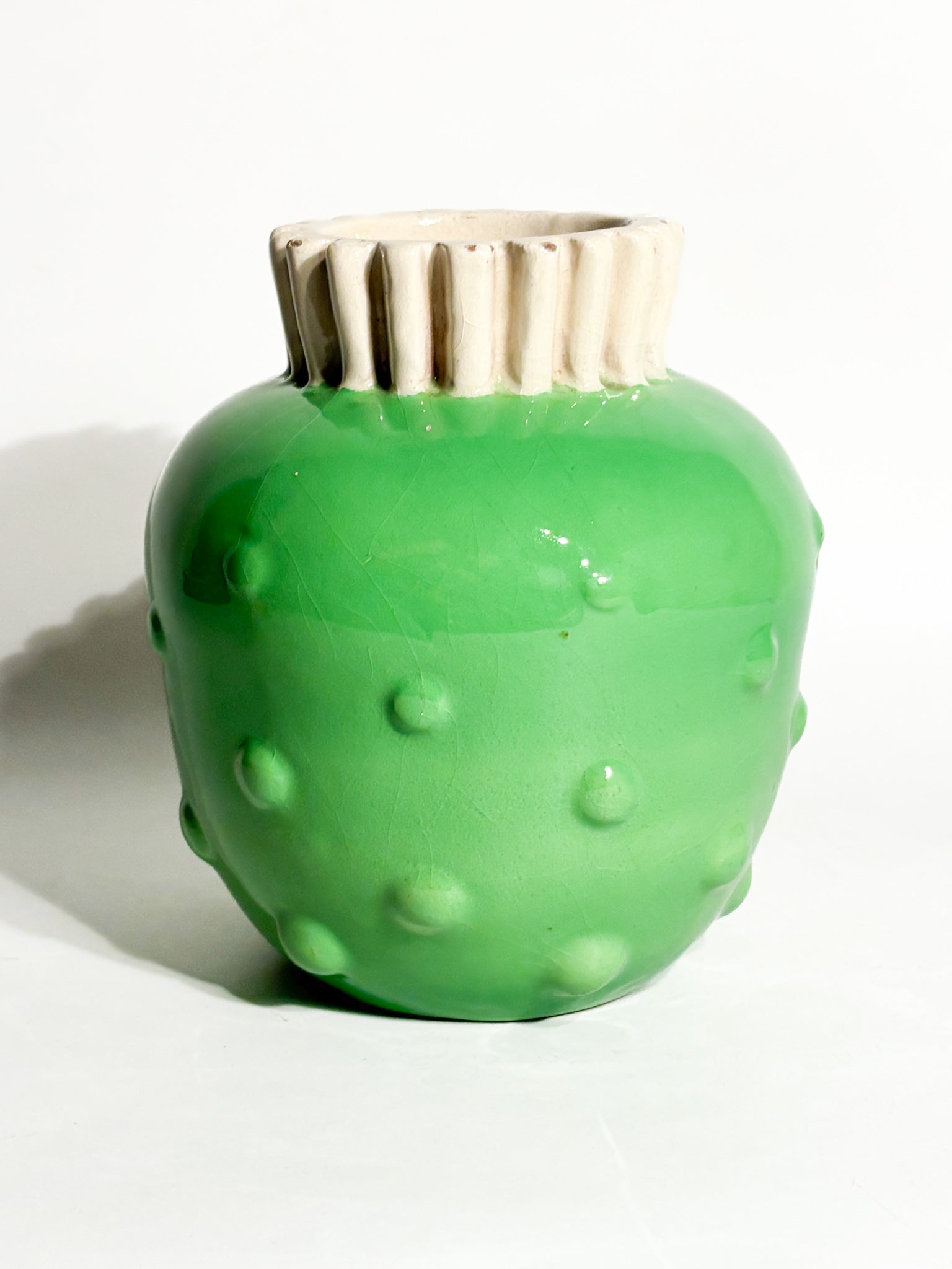 Vaso in Ceramica di Rometti Dipinto a Mani Anni 40