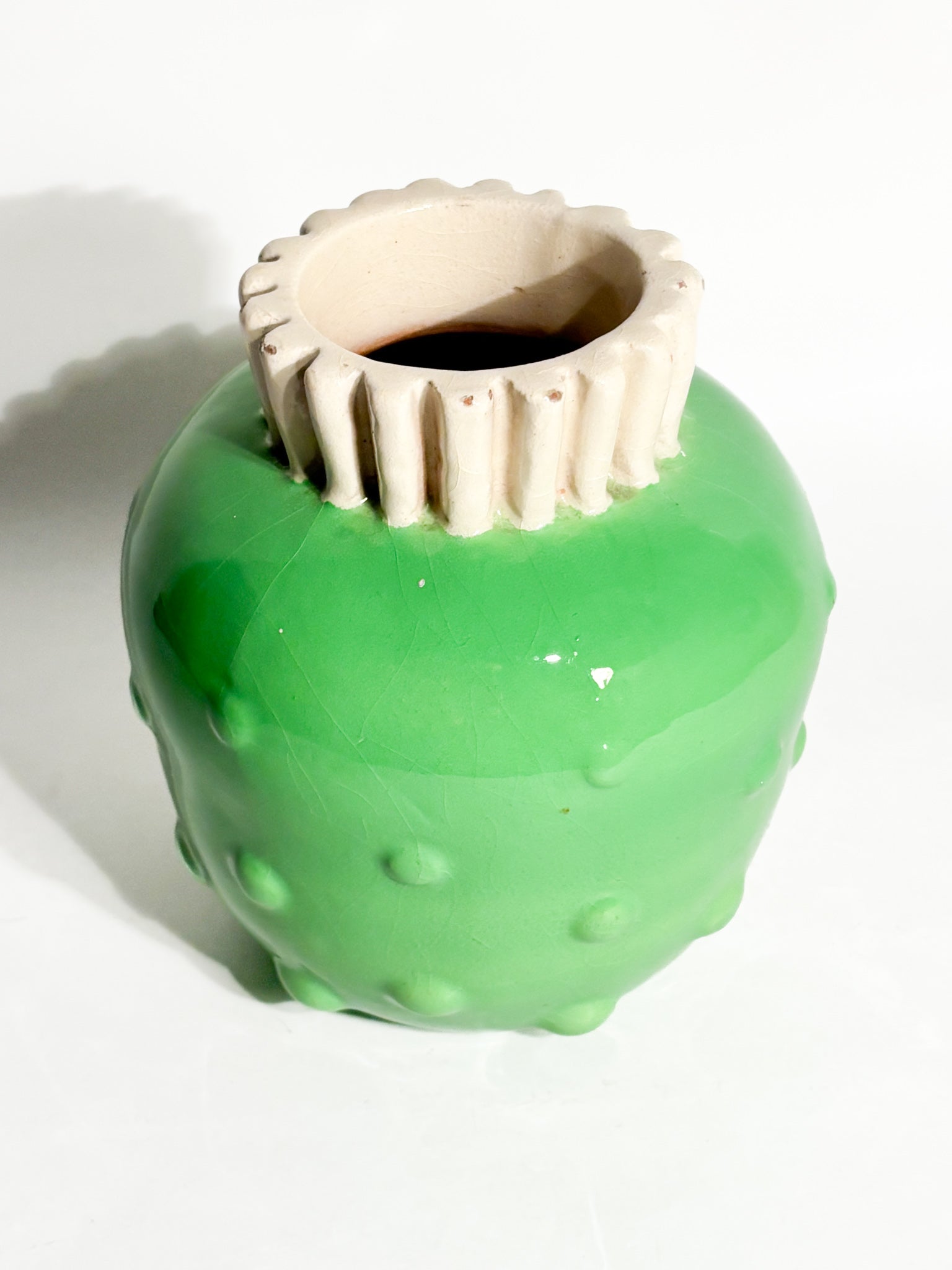 Vaso in Ceramica di Rometti Dipinto a Mani Anni 40