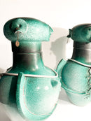 Pair of Bases for Male and Female Lamps Made of Ceramic from the 1960s