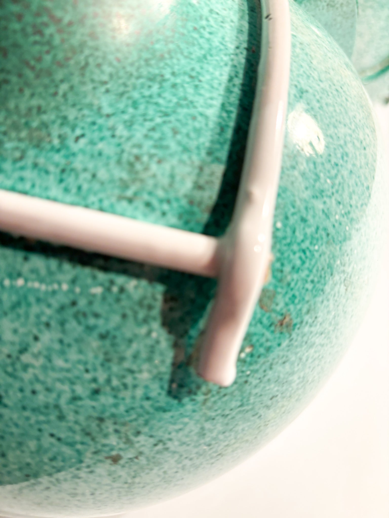 Pair of Bases for Male and Female Lamps Made of Ceramic from the 1960s