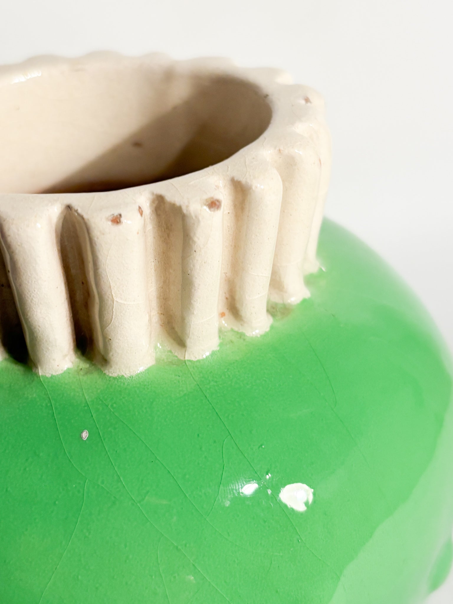 Vaso in Ceramica di Rometti Dipinto a Mani Anni 40