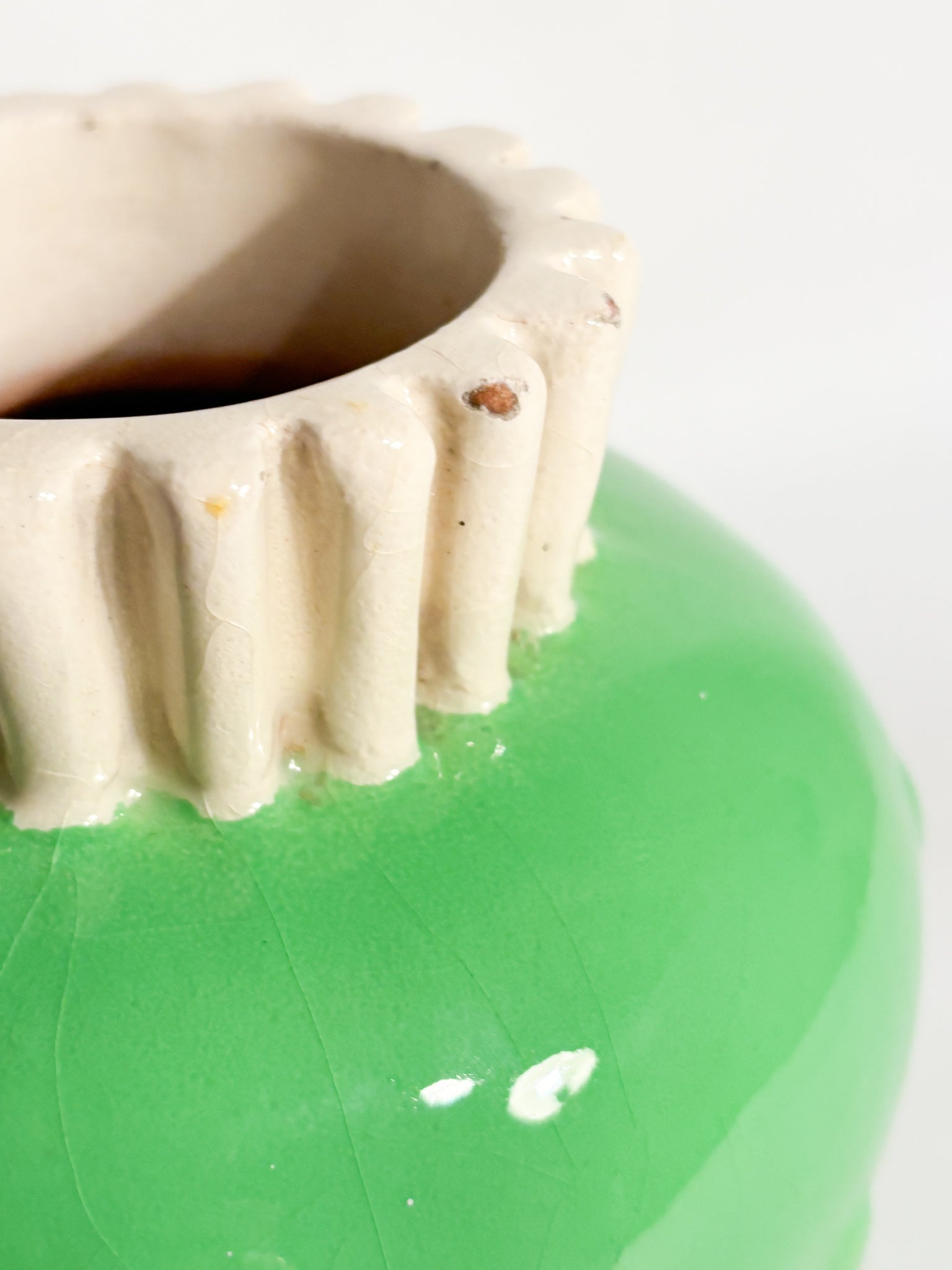 Vaso in Ceramica di Rometti Dipinto a Mani Anni 40