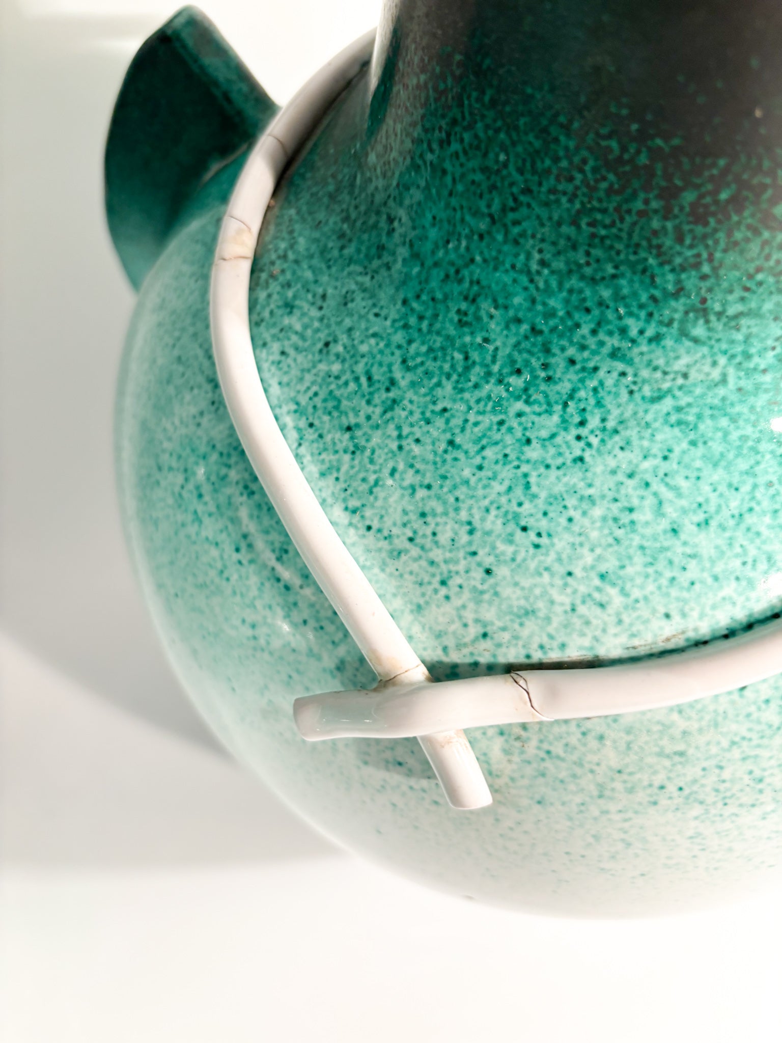 Pair of Bases for Male and Female Lamps Made of Ceramic from the 1960s