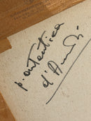 Dipinto Olio su Tela di Vaso di Fiori in Verde di Gian Rodolfo D'Accardi Anni '70