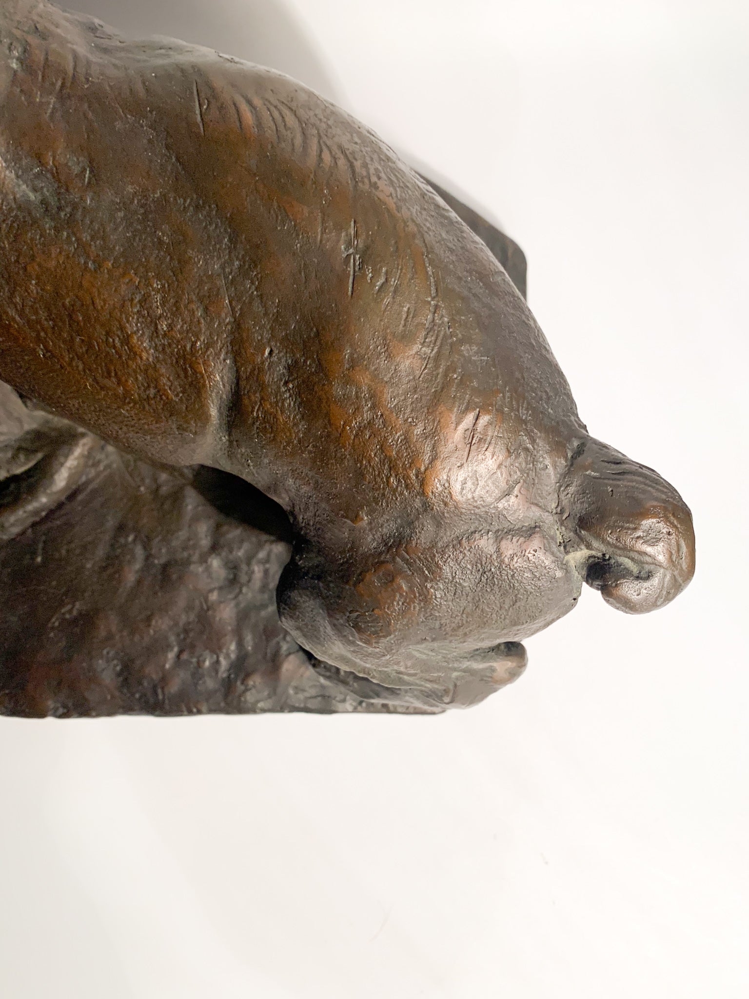 Bronze Sculpture of Fighting Animals by Antonio Ligabue, 1940s