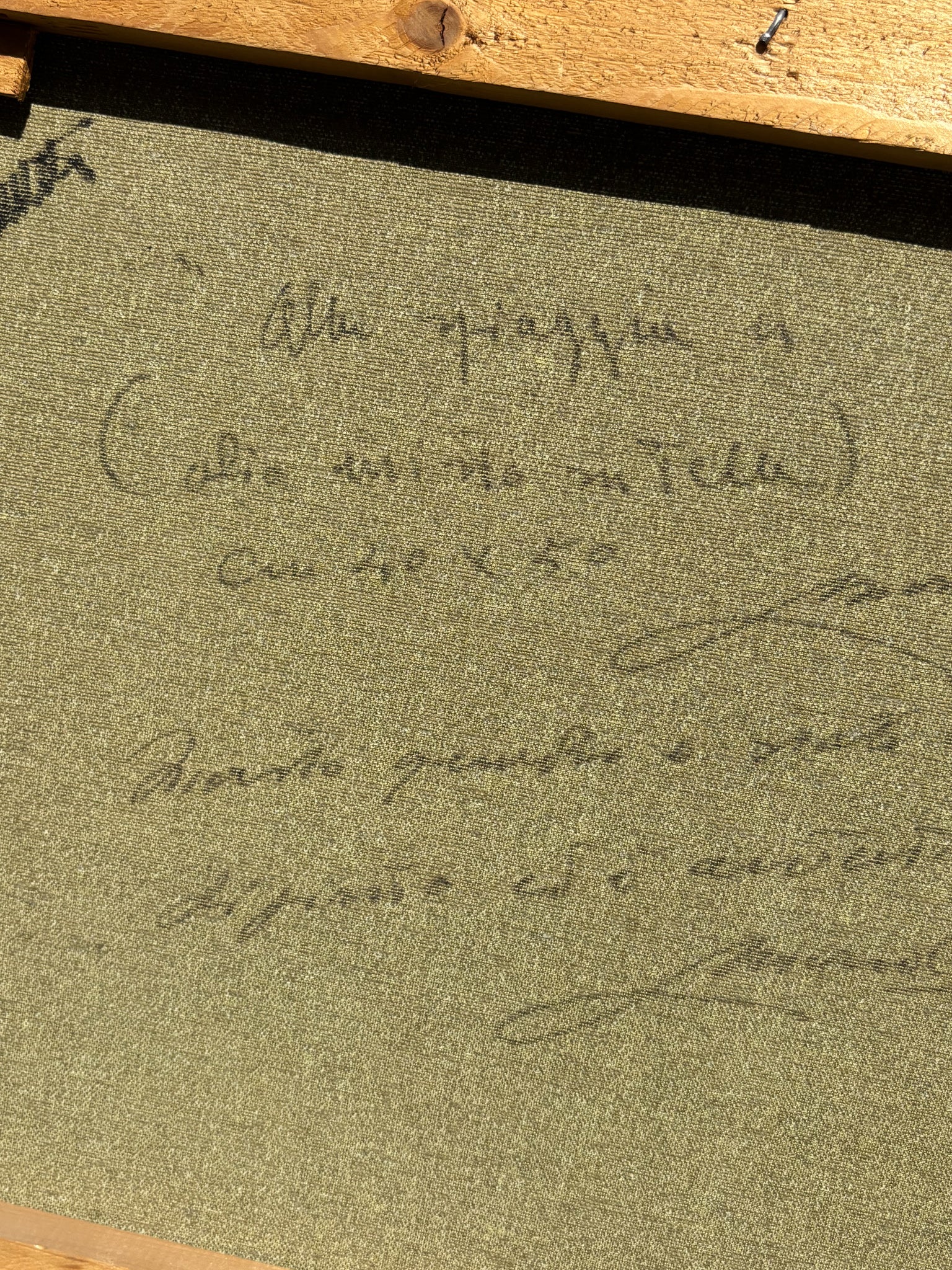 Oil Painting on Canvas 'At the Beach' by Mario Cortiello 60s