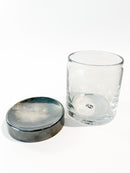 Potiche in Glass and Silver Metal by Lino Sabattini, 1970s