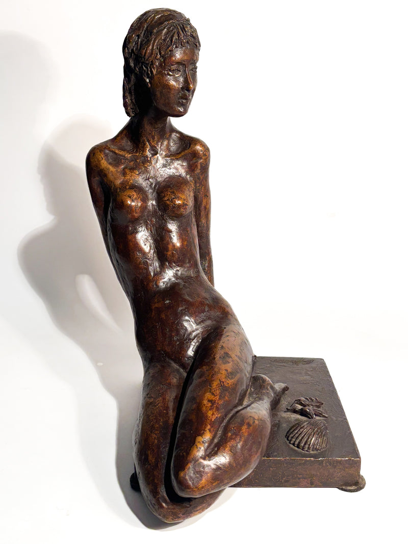 Scultura di Dama in Bronzo di Autore Italiano Anni 20