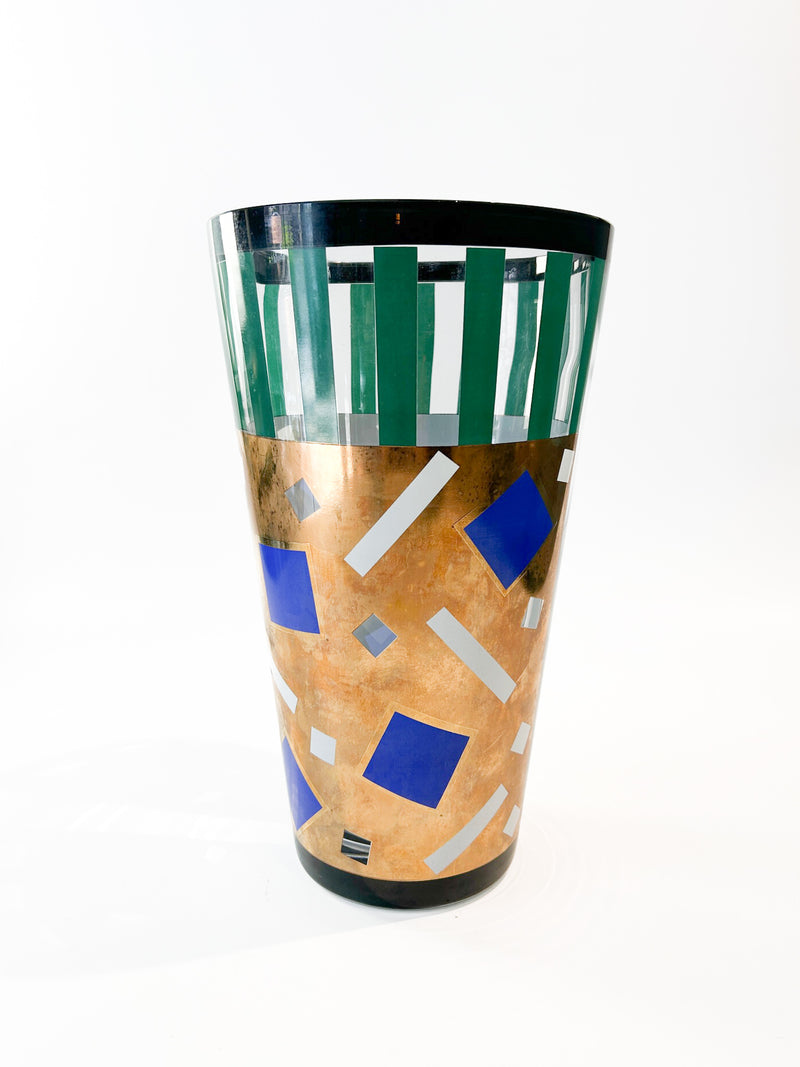 Saqqarah Vase in Blown Glass by Nanae Umeda Egizia Production by Sottsass Associati from 1995