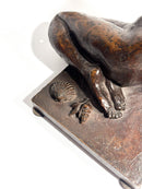 Scultura di Dama in Bronzo di Autore Italiano Anni 20