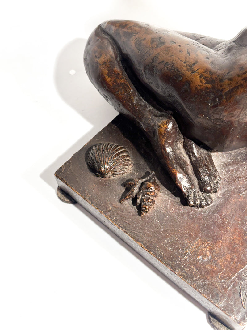 Scultura di Dama in Bronzo di Autore Italiano Anni 20