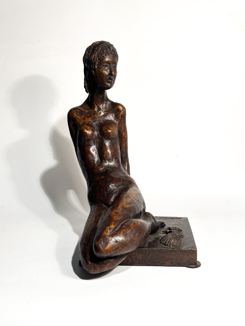 Scultura di Dama in Bronzo di Autore Italiano Anni 20