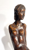 Scultura di Dama in Bronzo di Autore Italiano Anni 20