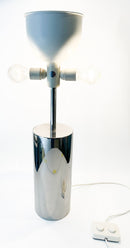 Table Lamp in Chromed Metal Produced by Reggiani from the 1970s