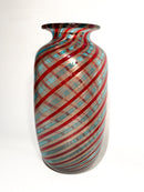 Vaso in Vetro di Murano con Avventurina a Canne di Formia Fornace Mian Anni 80