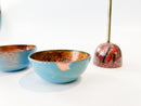 Bowls and Bell by Paolo De Poli in Enamelled Copper from the 1960s