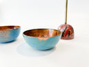 Bowls and Bell by Paolo De Poli in Enamelled Copper from the 1960s